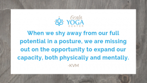 When we shy away from our full potential